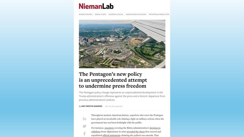 米国防総省が取材規制を強化　主要メディアは記者証を返上して抗議