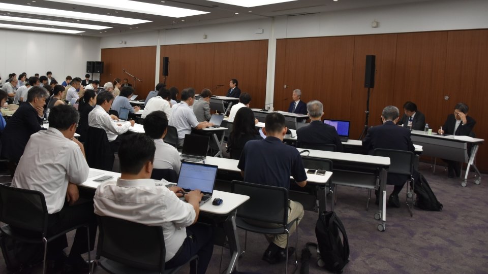 【民放連】　早河会長定例会見　ガバナンス強化に関する基本的考え方案を説明