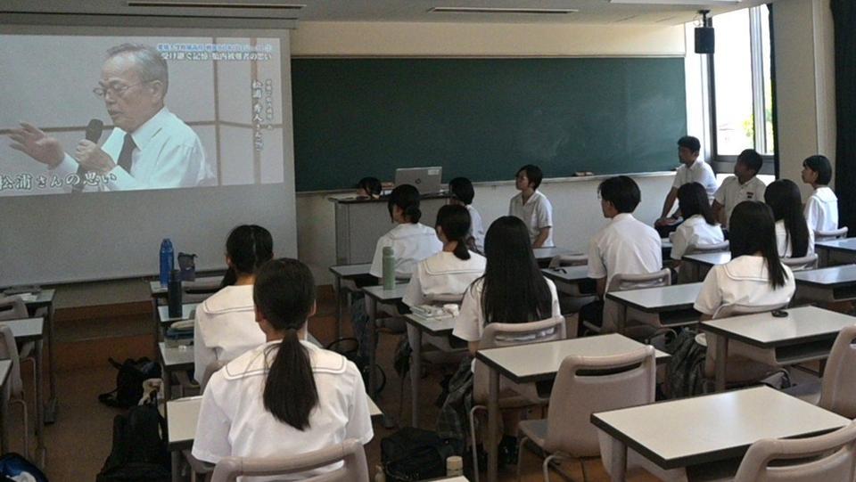 【メディアリテラシー】テレビ愛媛　　戦後80年体験者の声拾い　高校生が記憶を未来へつなぐ