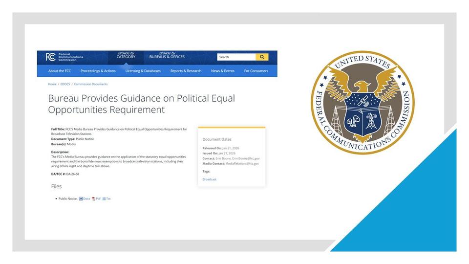 米FCCがテレビ局に「イコールタイム・ルール」の遵守求める　トークショーがターゲットか
