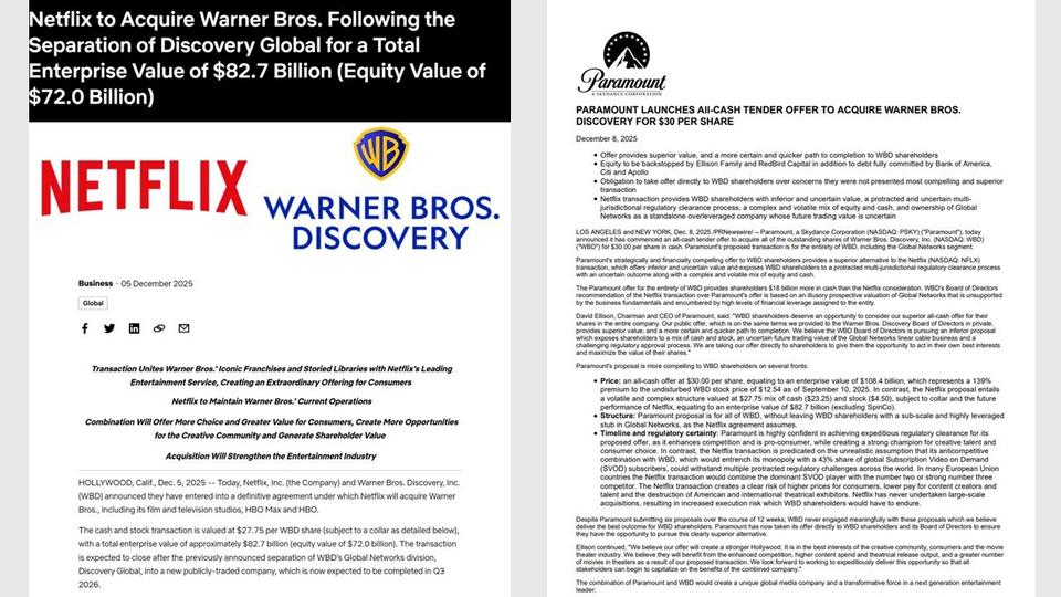 どうなる!? ワーナーブラザース・ディスカバリーめぐる攻防